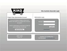Tablet Screenshot of login.kikoauctions.com